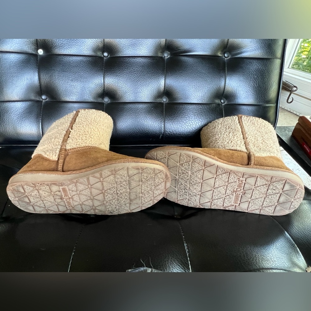 Minnetonka midcalf winter boots moccasins size 8/8.5 - Picture 3 of 8